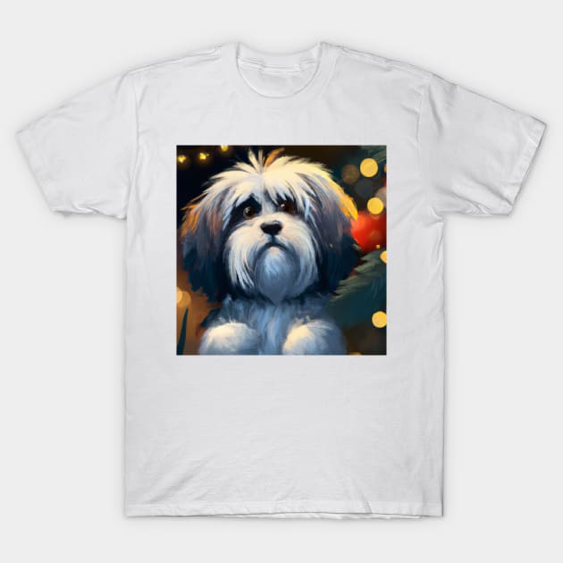 Cute Havanese Drawing T-Shirt by Play Zoo